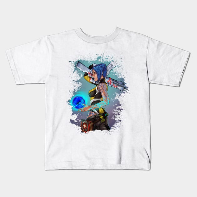 Borderlands 2 Maya the Siren Splatter Tee Kids T-Shirt by sugarpoultry